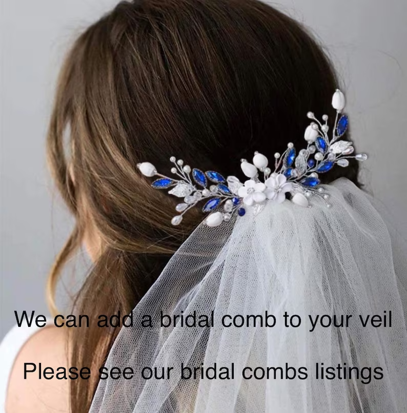Gorgeous Wedding Lace Veil, Floral Veils for Brides, Soft Tulle Bridal –  Shaliz Bridal